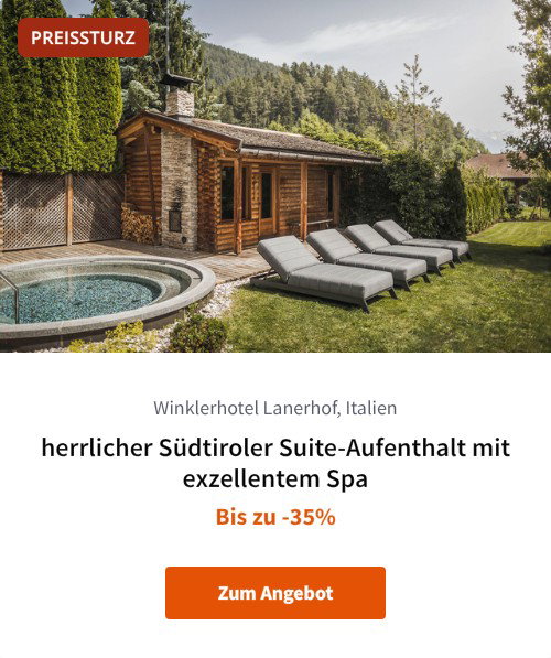 herrlicher Südtiroler Suite-Aufenthalt mit exzellentem Spa