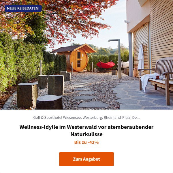 Wellness-Idylle im Westerwald vor atemberaubender Naturkulisse