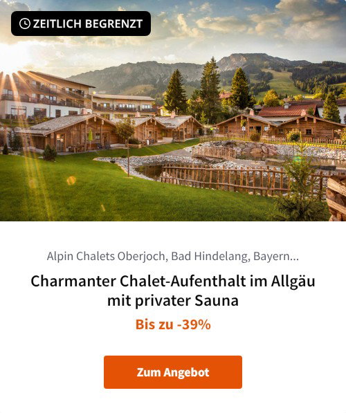Charmanter Chalet-Aufenthalt im Allgäu mit privater Sauna