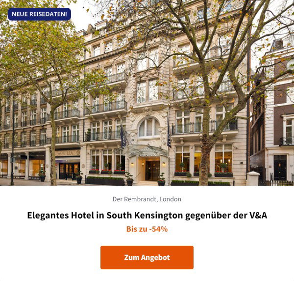 Elegantes Hotel in South Kensington gegenüber der V&amp;A