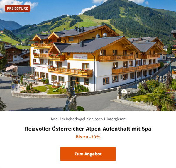 Reizvoller Österreicher-Alpen-Aufenthalt mit Spa