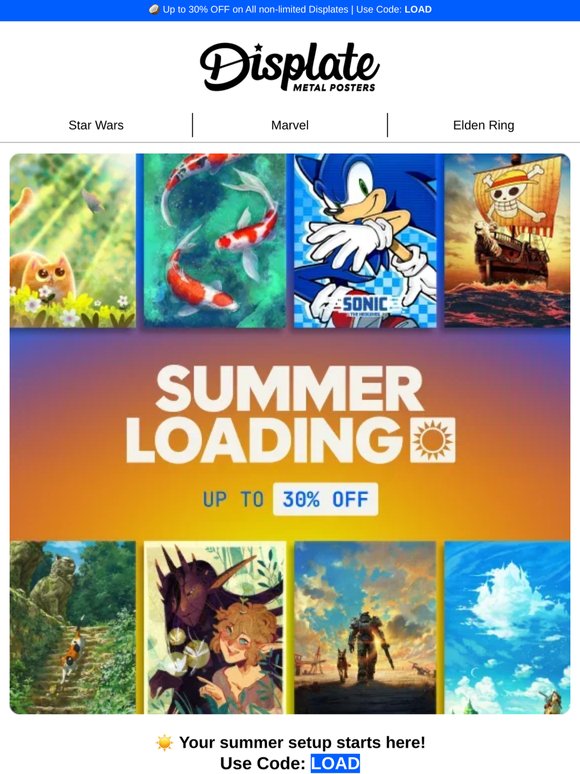 😎 Up to 30% OFF: summer is loading!