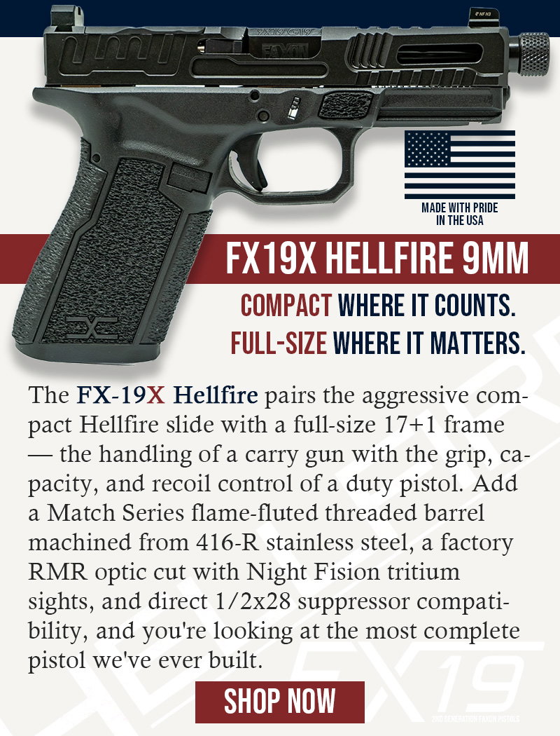 FAXON FX19X HELLFIRE COMPACT 9MM PISTOL