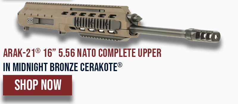 FAXON ARAK-21® 16 5.56 NATO COMPLETE UPPER IN MIDNIGHT BRONZE® CERAKOTE (URSSB556SSMB) - SHIPS FROM SPORTS SOUTH