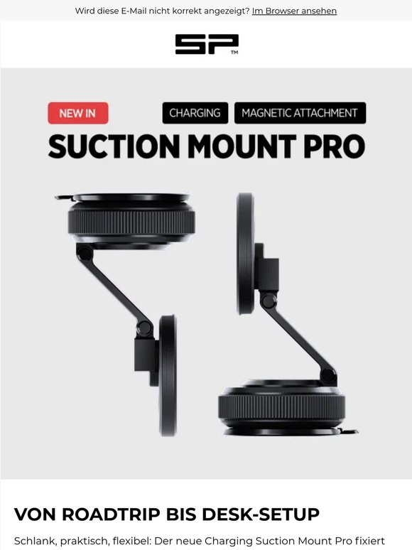 Jetzt NEU: Charging Suction Mount Pro