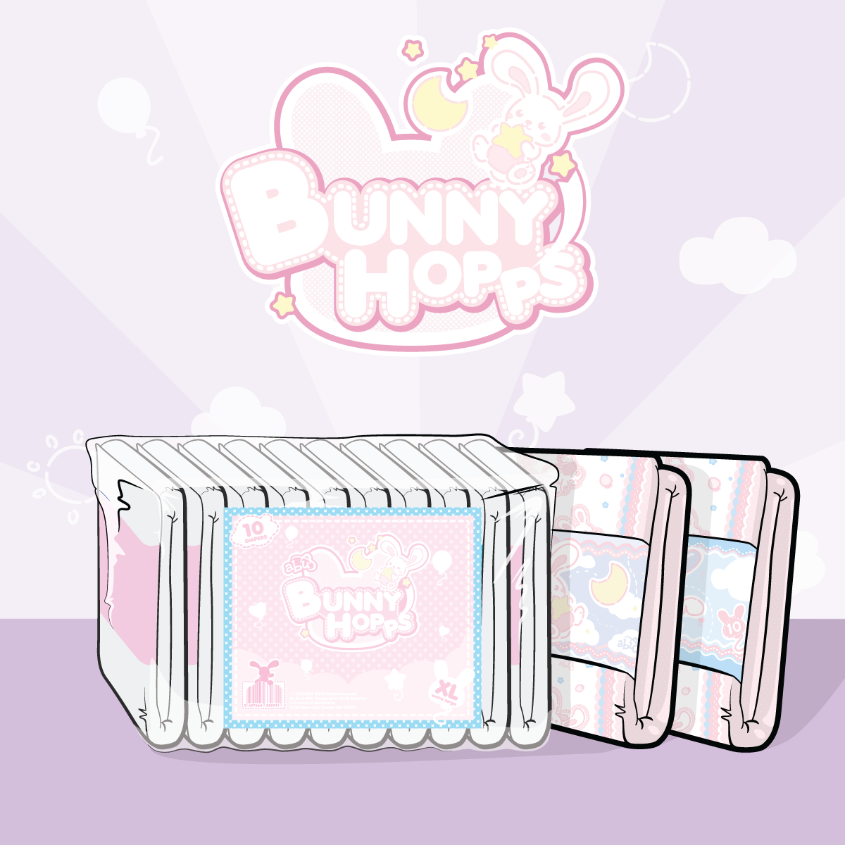 BunnyHopps adult diapers