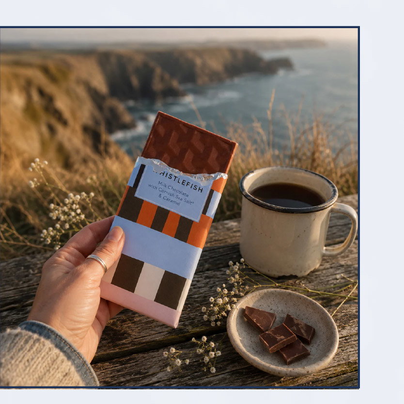 LADDER STRIPE SEA SALT & CARAMEL CHOCOLATE