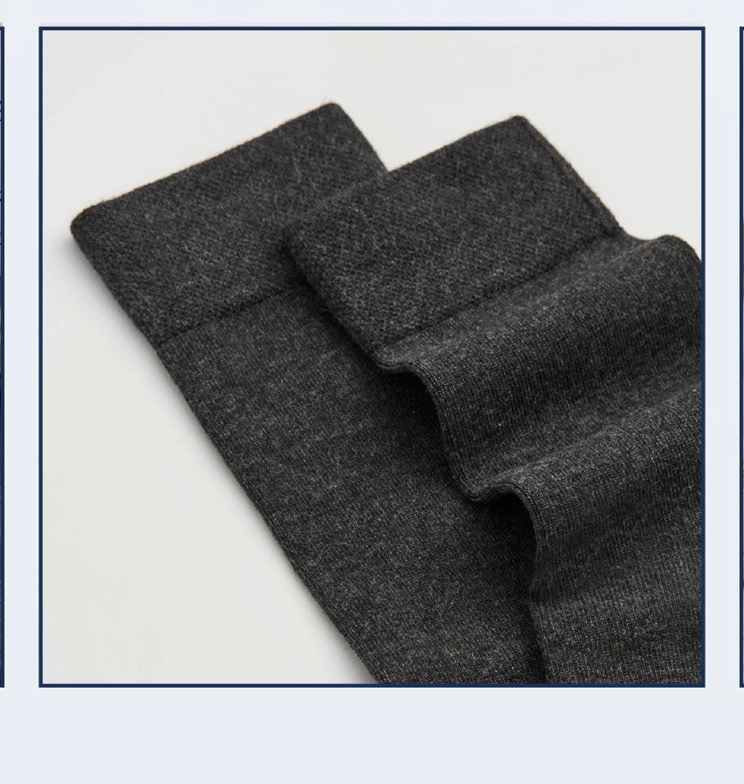 STORM GREY LARGE BAMBOO SOCKS