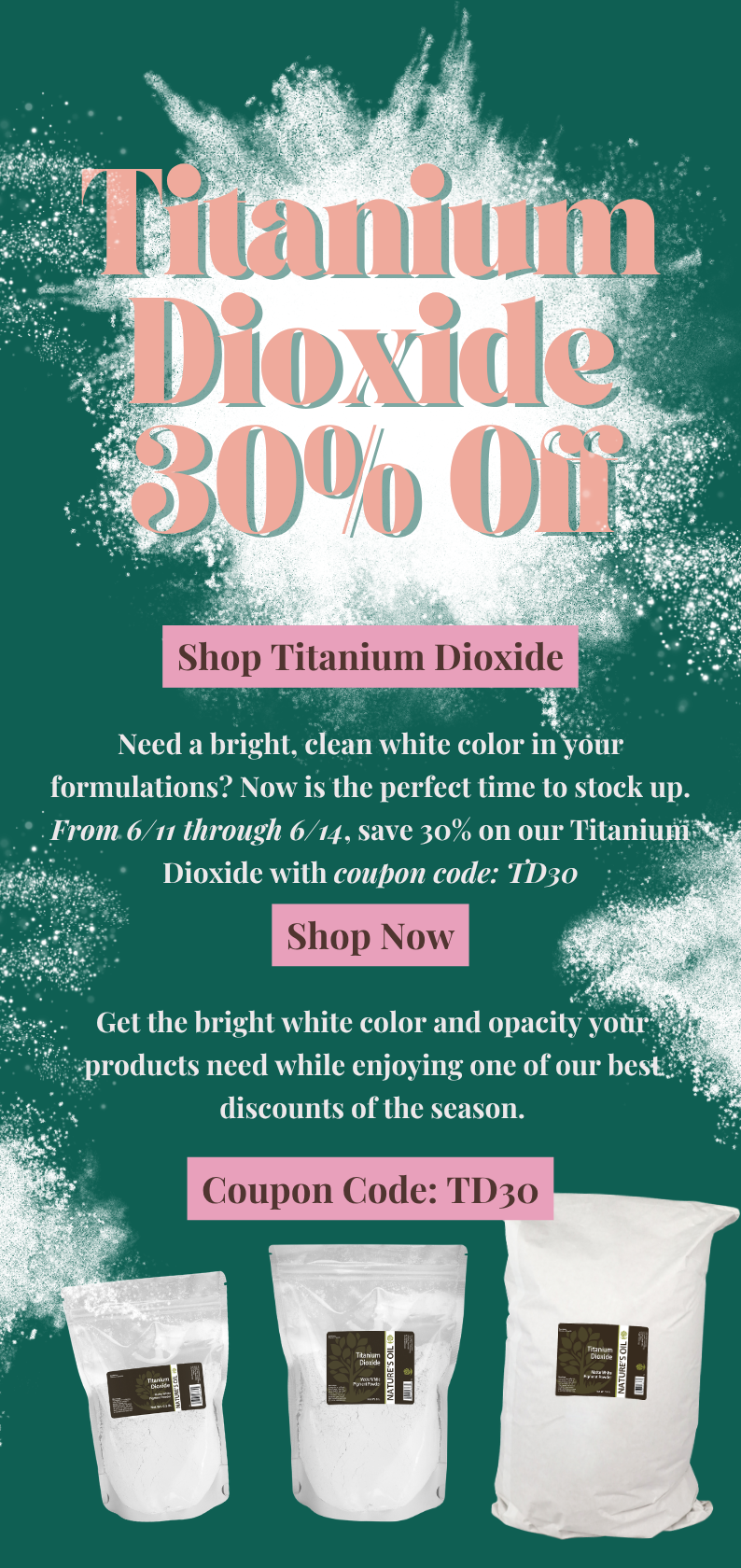 Titanium Dioxide 30% Off
