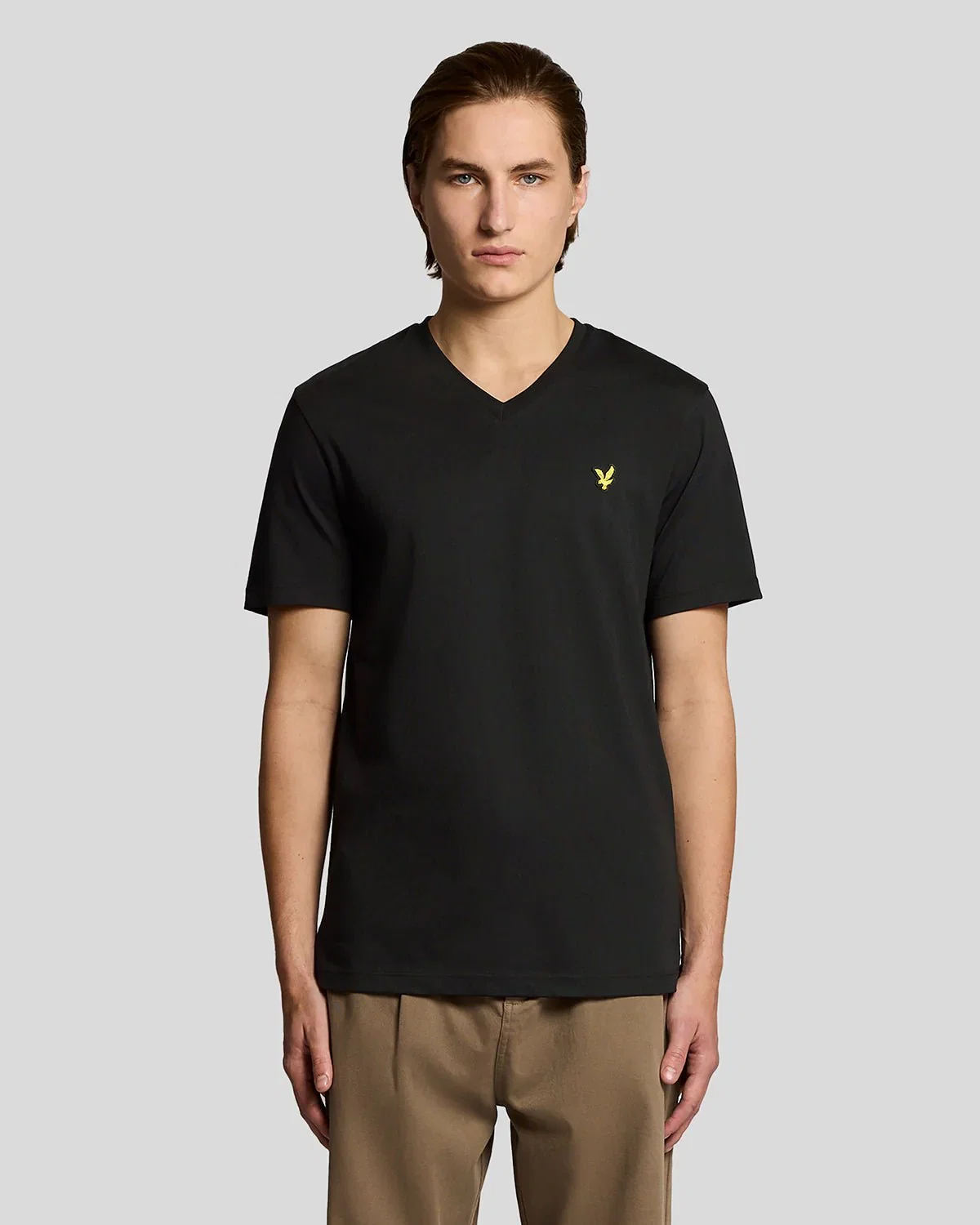 Image of Cotton V-Neck T-Shirt
