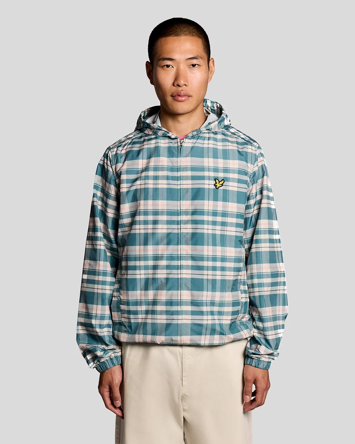 Image of Tartan Lightweight Hooded Jacket