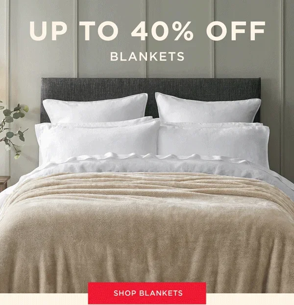 Up To 40% Off Blankets