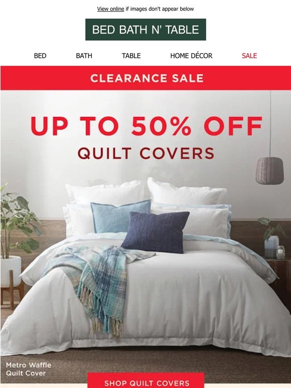 The quilt covers your bedroom's been missing