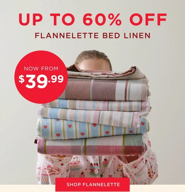 Flannelette Bed Linen From $39.99