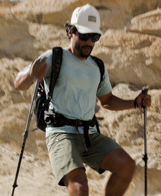 Man hiking