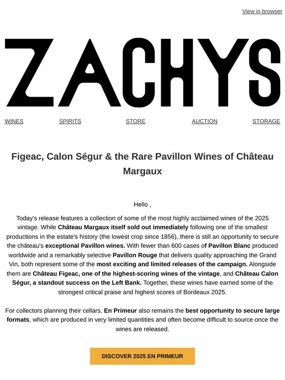 Figeac, Calon Ségur & the Rare Pavillon Wines of Château Margaux