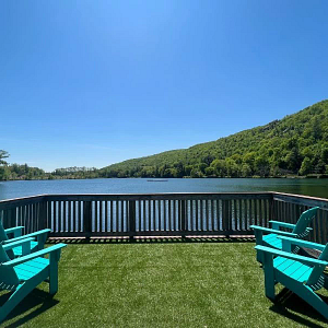 Party Cabana featuring a view of Lake Compounce's Lake