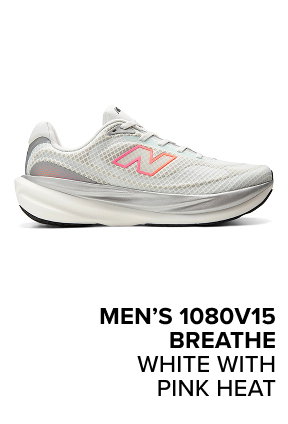 men’s 1080v15 Breathe WHITE with PINK HEAT