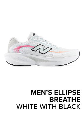 men’s Ellipse Breathe WHITE with BLACK