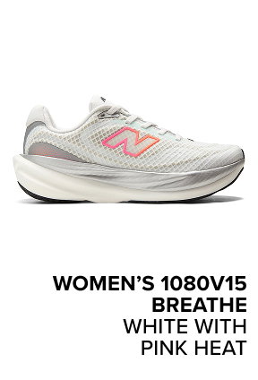 women’s 1080v15 Breathe WHITE with PINK HEAT