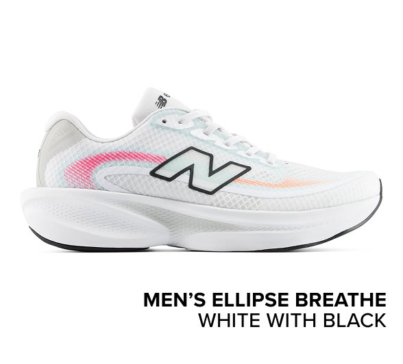 men’s Ellipse Breathe WHITE with BLACK