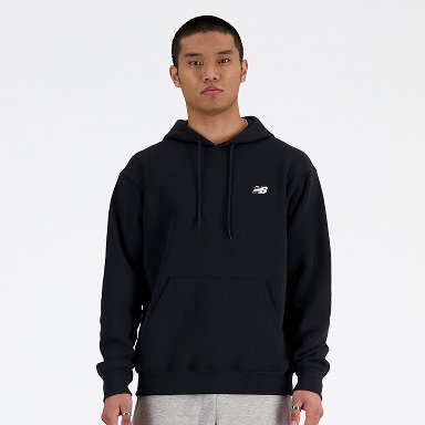 Sport Essentials Fleece Hoodie BLACK with WHITE