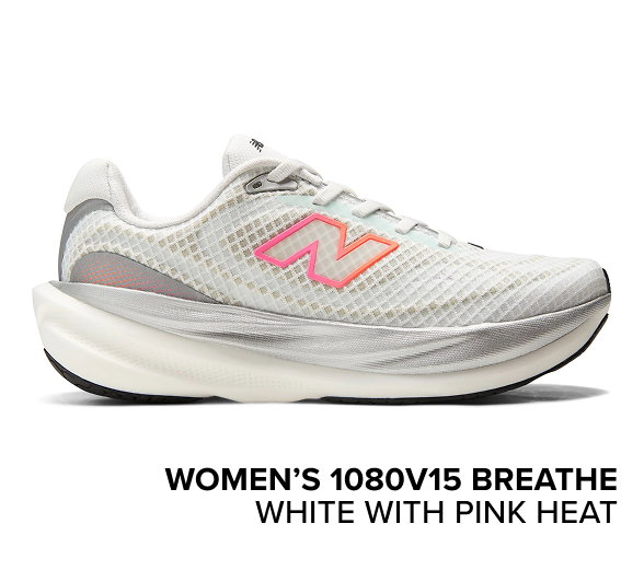 women’s 1080v15 Breathe WHITE with PINK HEAT