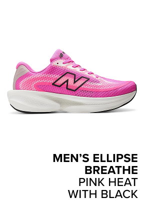 men’s Ellipse Breathe PINK HEAT with BLACK