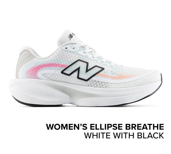women’s Ellipse Breathe WHITE with BLACK