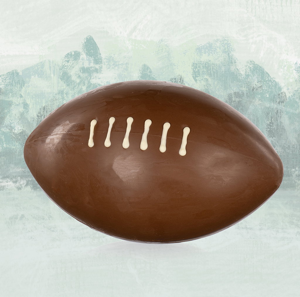 Milk Chocolate Deluxe Rugby Ball
