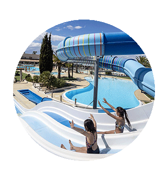 🌊 4 water parks with a lagoon and water slides