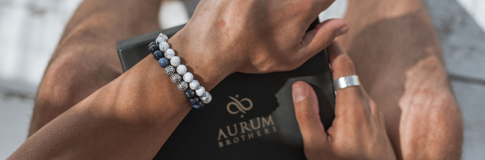 Aurum Brothers handmade natural-stone bracelets