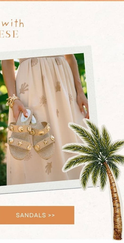 Sandals.