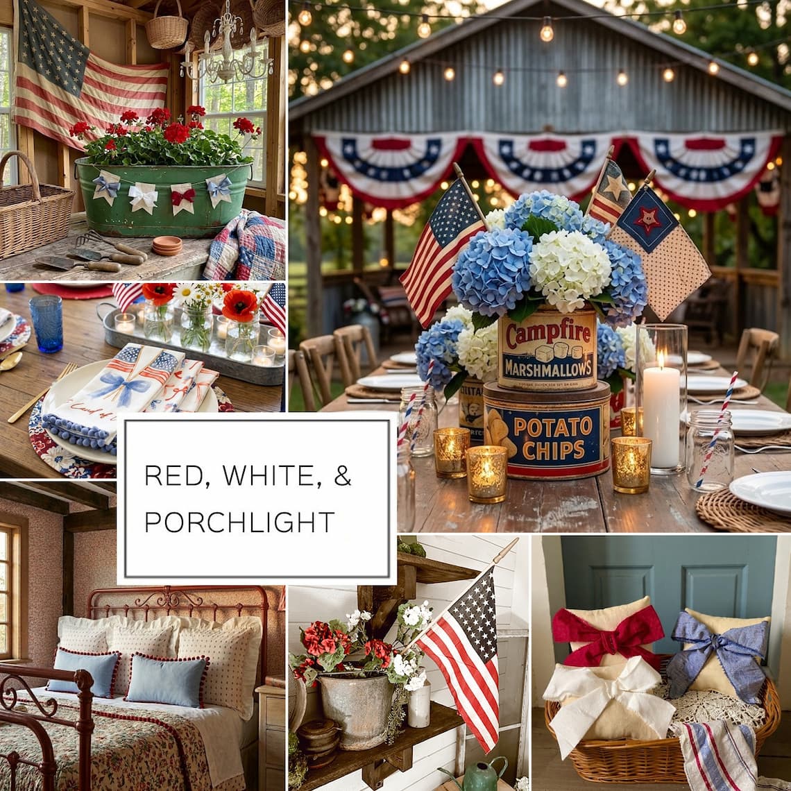RED, WHITE, & PORCHLIGHT