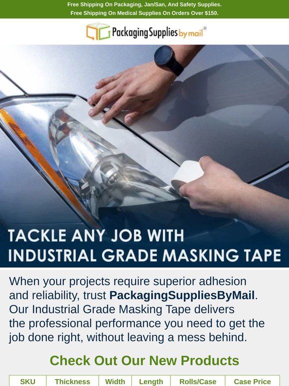Tackle Any Job with Industrial Grade Masking Tape