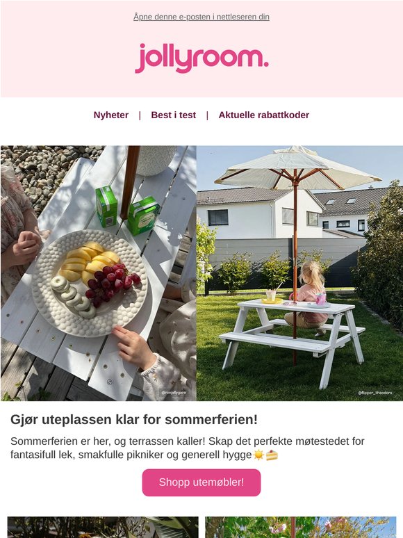 Er uteplassen klar? Sommerferien kaller!☀️🍰