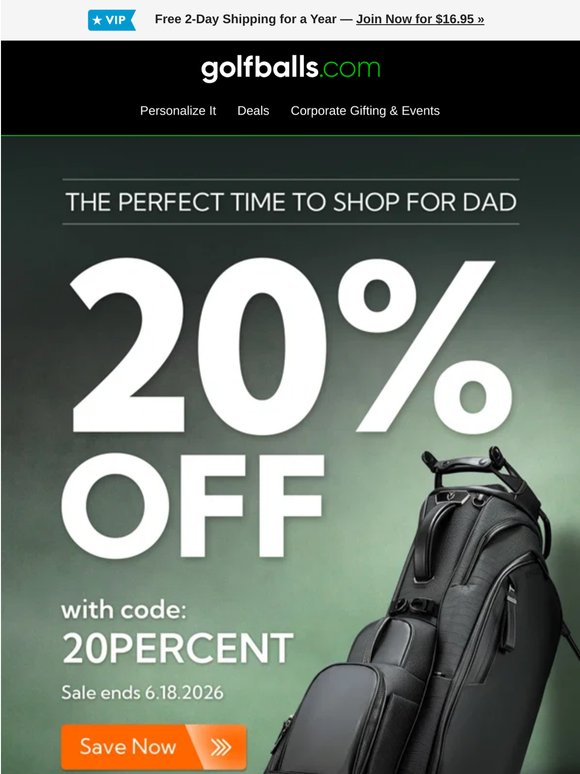 Win Father's Day & Save! Get 20% Off Your Next Order Now