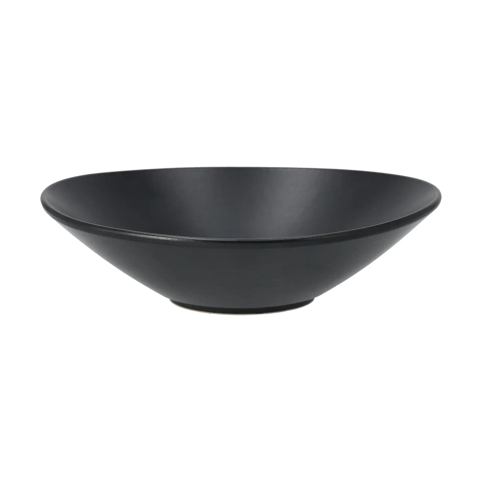 Terra saladeschaal Zwart steengoed, Ø30 cm