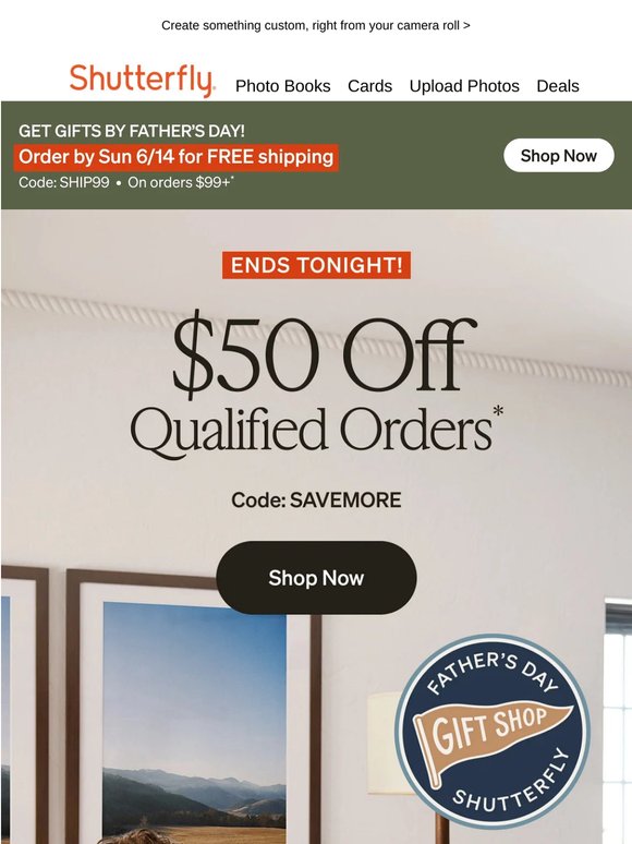 Ends tonight: Up to $50 off your qualified order 🫶