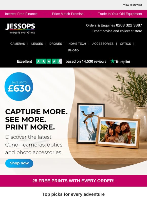 👀View our Jessops exclusive sitewide offer this week! 📸