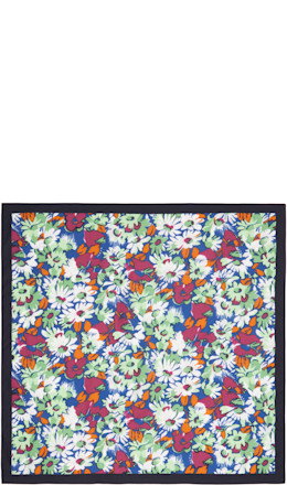 Multicolor Floral Poplin Scarf - Marni