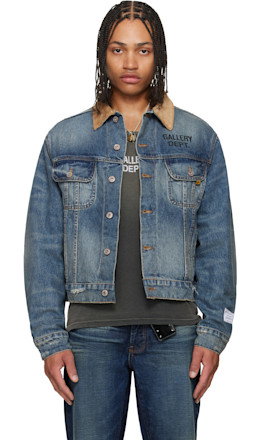 Blue Santa Fe Denim Trucker Jacket - Gallery Dept.