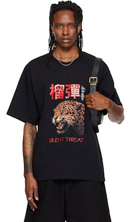 Black Leopard Graphic T-shirt - LU'U DAN