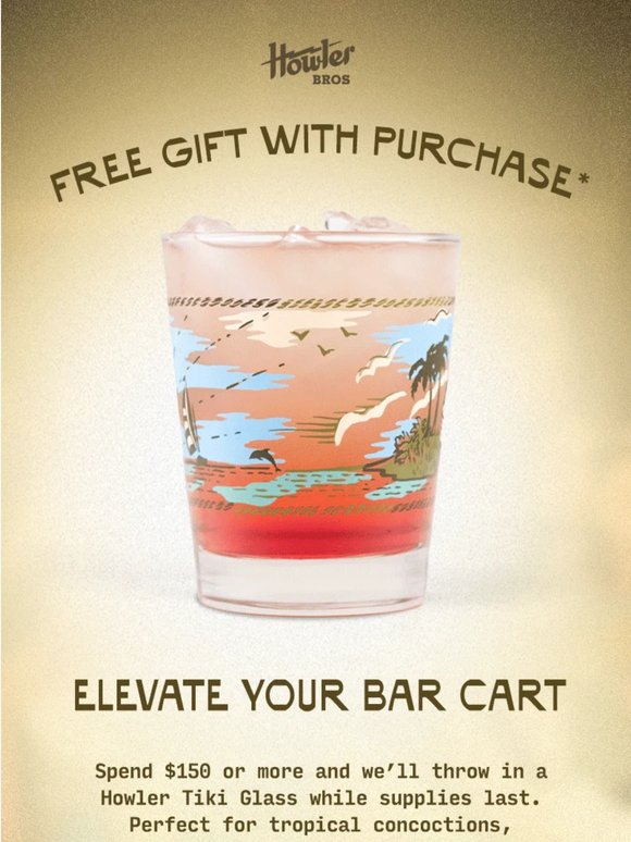 Spend $150, Elevate Your Bar Cart.