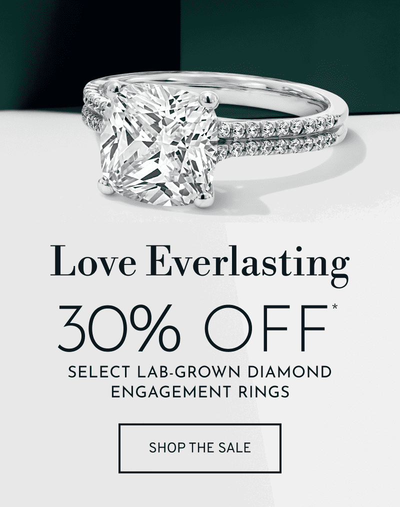 Solitaire diamond ring. Love Everlasting. 30% Off* Select Lab Grown Diamond Engagement Rings. Click to Shop The Sale