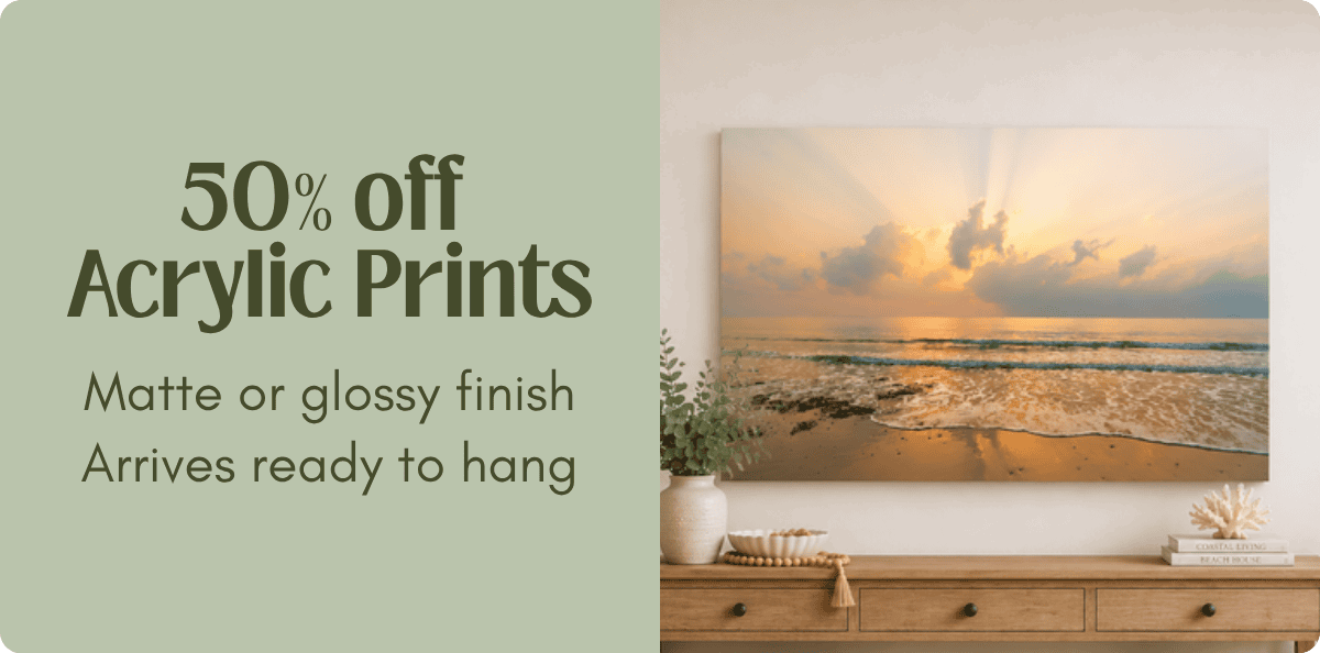 Shop 50% off Acrylic Prints