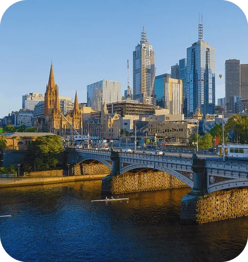 View of buildings in Melbourne