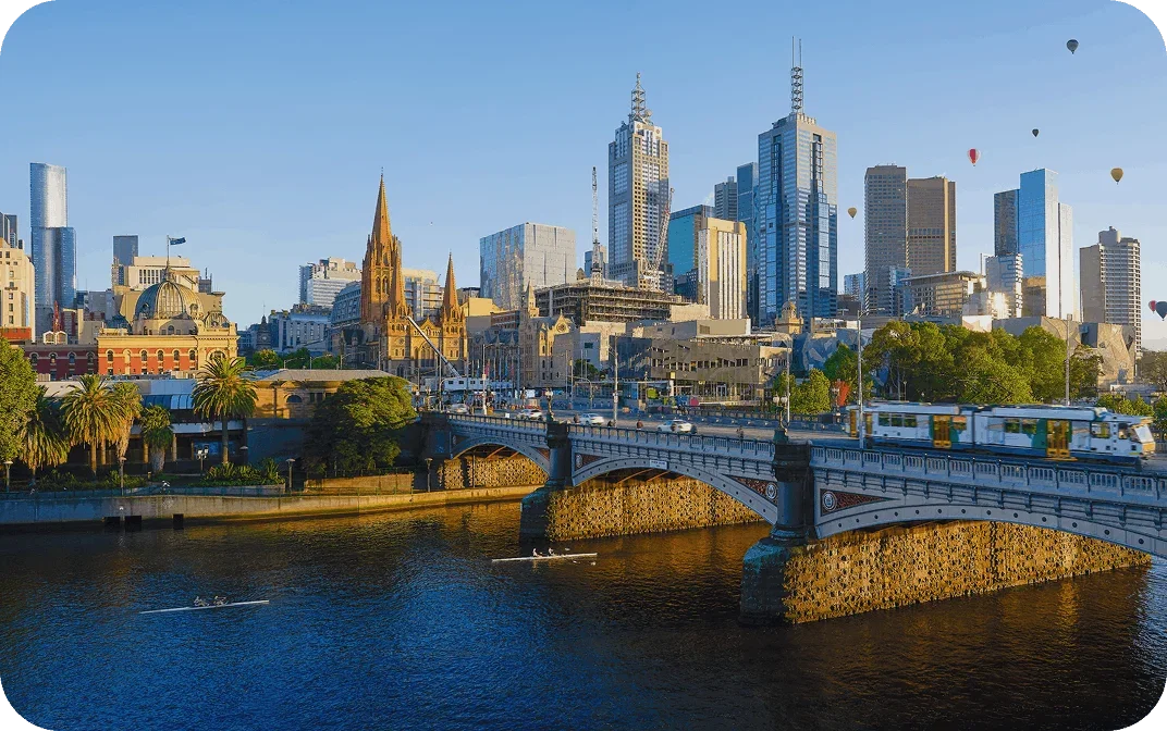 View of buildings in Melbourne