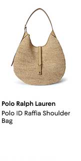 Polo ID Raffia Shoulder Bag