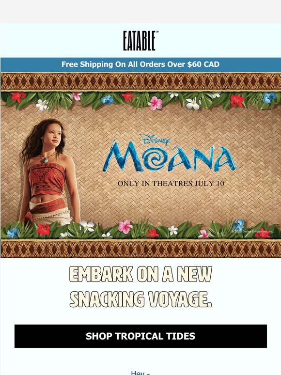 Limited-edition flavour inspired by Disney's Moana! Available now